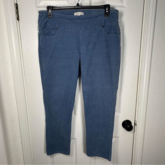 Coldwater Creek Light Blue Corduroy Fabric - Picture 1 of 5